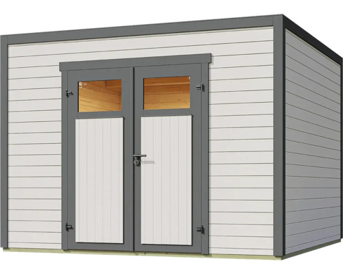 Gartenhaus mit Doppeltür und Fenstern