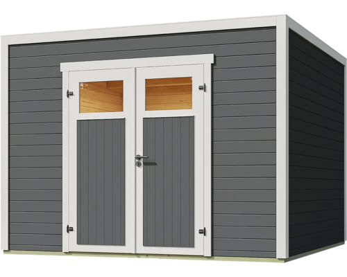 Gartenhaus mit Doppeltür und Fenstern