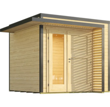 Holzgartenhaus mit Doppeltür und Glas