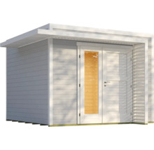 Modernes Gartenhaus mit Doppeltür und Fenster