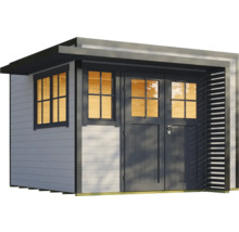 Modernes Gartenhaus mit Fenster und Doppeltür