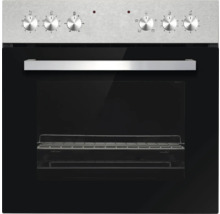 Einbauherd mit Bedienknebeln und Glasfront