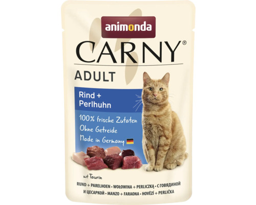 Animonda Carny Adult Katzenfutter Rind und Perlhuhn