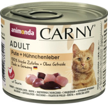 Animonda Carny Adult Katzennahrung mit Truthahn und Hühnchenleber in Dose