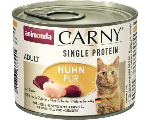 Katzenfutter nass animonda CARNY Single Huhn pur 200 g Animonda Carny Single Protein Adult Katzenfutter Huhn Dose