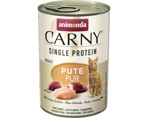 Katzenfutter nass animonda CARNY Single Pute pur 400 g Animonda Carny Single Protein Adult Katzenfutter, Pute Pur