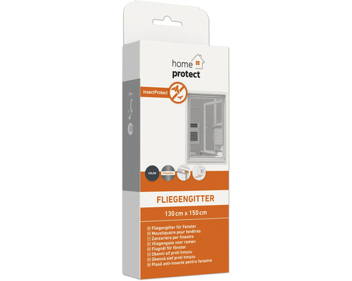 Verpackung einer Fliegengitter für Fenster mit den Maßen 130 cm x 150 cm