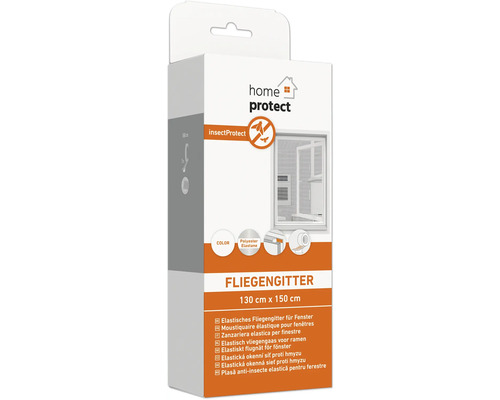 Elastisches Fliegengitter für Fenster, 130 cm x 150 cm