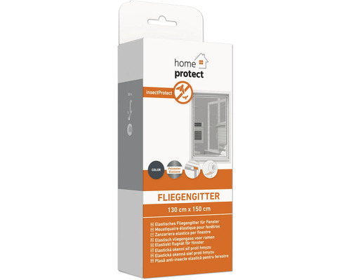 Elastisches Fliegengitter für Fenster, 130 cm x 150 cm