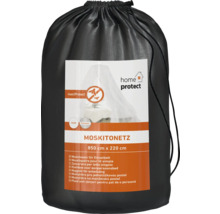 Moskitonetz für Einzelbetten in einer schwarzen Tragetasche