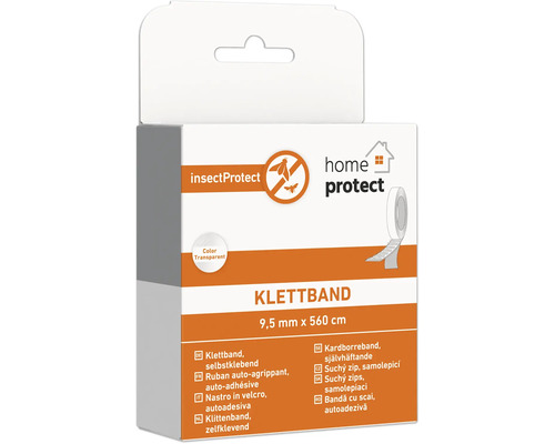 Klettband, selbstklebend, 9,5 mm x 560 cm, zur Insektenabwehr