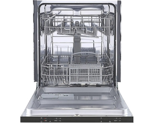 Geöffneter Geschirrspüler mit Geschirrkörben