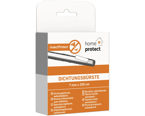 Dichtungsbürste, selbstklebend, 7 mm x 200 cm, verpackt