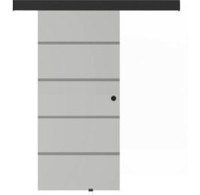Schiebetür mit horizontalen Zierleisten