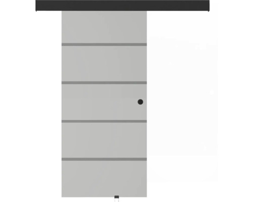 Schiebetür mit horizontalen Zierleisten