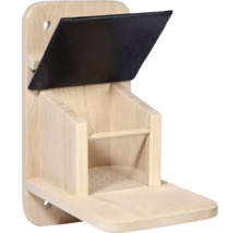 Eichhörnchenhaus aus Holz mit offenem Dach