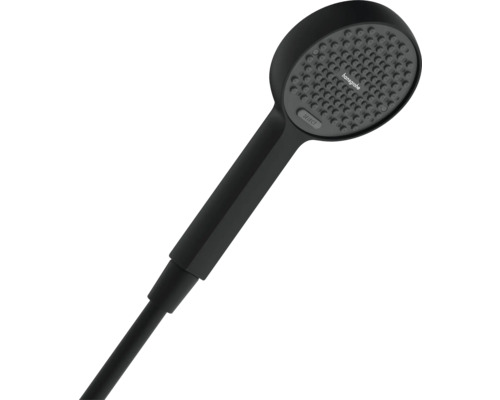 Handbrause hansgrohe Activera Select S rund 950 mm schwarz matt 28033670 Handbrause mit Schlauch und Hansgrohe Logo