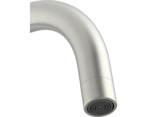 Detailansicht eines Wasserhahn-Auslaufs