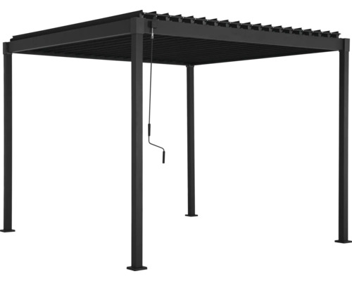 Freistehende Pergola mit verstellbaren Lamellen