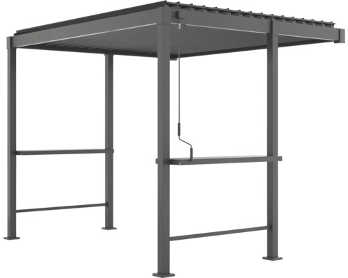 Metall Pavillon mit manuellem Rollo