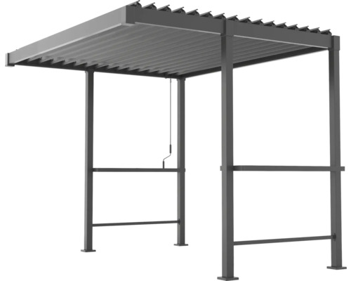Metallpavillon mit Lamellendach