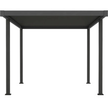 Grauer Pavillon mit rechteckigem Design