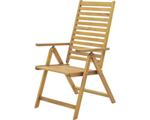 Holzgartenstuhl mit Armlehnen