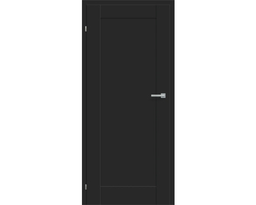 Pertura Zimmertür VINDA Uni Schwarz 86,0x198,5 links ohne Schlüssellochbohrung Innentür mit Drückergarnitur