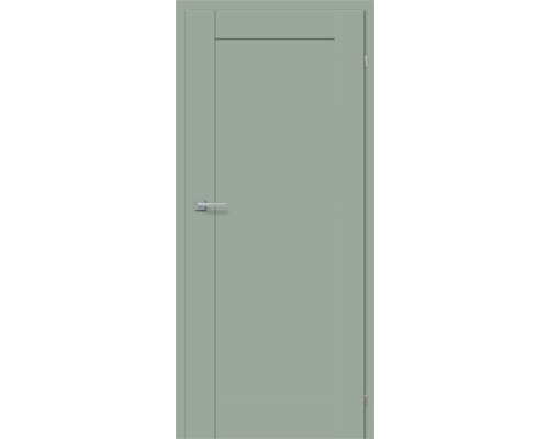 Pertura Zimmertür VINDA Uni Grün 73,5x198,5 rechts ohne Schlüssellochbohrung Geschlossene Innentür mit Türgriff
