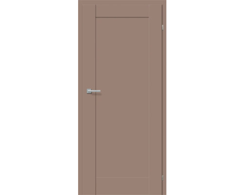Pertura Zimmertür VINDA Uni Mokka 73,5x198,5 rechts ohne Schlüssellochbohrung Geschlossene Innentür mit Türgriff