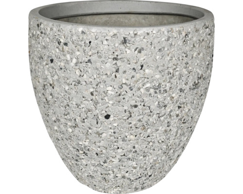 Blumentopf mit Steindekor