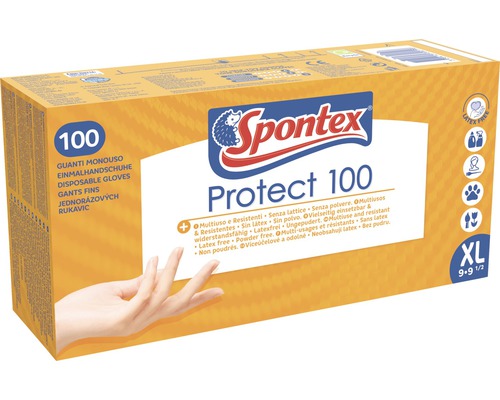 Verpackung Spontex Protect 100 Einmalhandschuhe, Größe XL