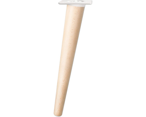 Möbelfuß aus Holz mit Montageplatte