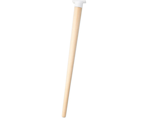 Tarrox Tischbein SCANDIA Balance Ø 24-48 x 710 mm Holz buche weiß lackiert 1 Stück Holztischbein mit Montageplatte