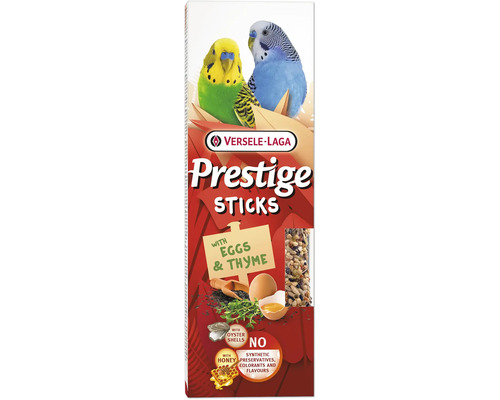 Versele Laga Prestige Sticks für Wellensittiche mit Eiern und Thymian