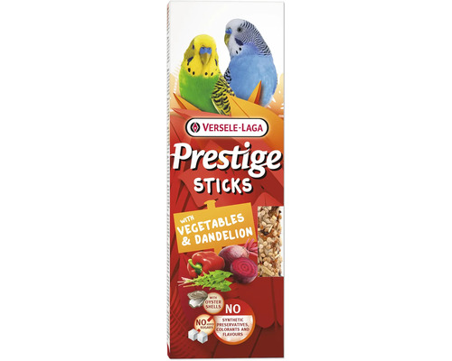 Versele-Laga Prestige Sticks für Wellensittiche mit Gemüse und Löwenzahn