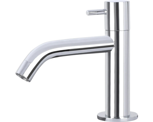 Einzelne verchromte Waschtischarmatur