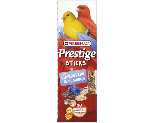 Versele-Laga Prestige Sticks für Kanarienvögel, mit Superseeds und Blüten