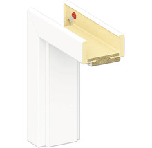 Detailansicht eines Türrahmens mit sichtbarem Querschnitt.