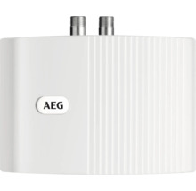 AEG Logo auf einem elektronischen Warmwasserbereiter