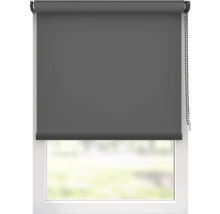Fenster mit grauer Rollmarkise zur Verdunkelung