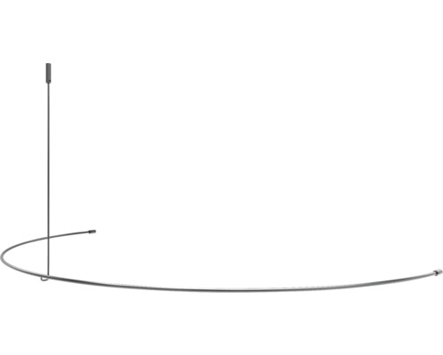 Duschvorhangstange mit Deckenbefestigung