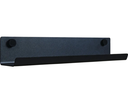 Schwarzes Wandregal aus Metall