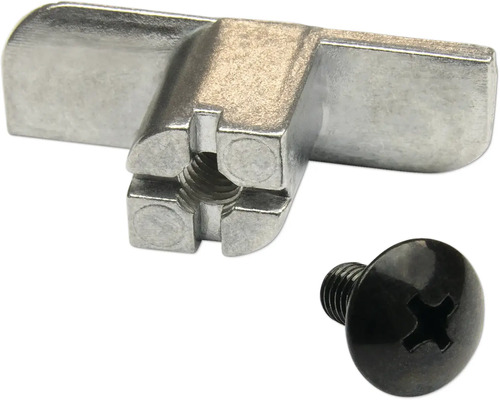 Metallflügelmutter mit passender Schraube