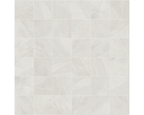 Feinsteinzeug Terrassenplatte Wanda Ghiaccio rektifizierte Kante 60 cm x 60 cm x 2 cm Fliesen mit Marmoroptik