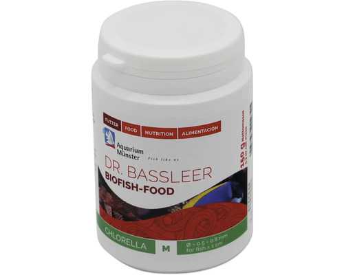 Aquariumfischfutter Aquarium Münster Dr. Bassleer Biofish Food CHLORELLA M 60 g Dr Bassleer Biofish-Food für Fische