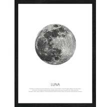 Gerahmtes Bild Blue moon 33x43 cm