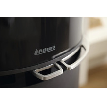 Aduro Logo auf einem Ofen mit Griffen