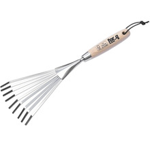 Laubfächerrechen mit Holzgriff der Marke for_q