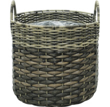 Geflochtener Pflanzkorb mit Griffen